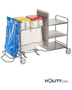 Wäschewagen aus Stahl für Krankenhaus h31515