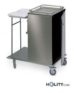 Wäschewagen aus Stahl für Krankenhaus h31516