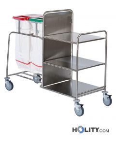 Wäschewagen aus Stahl für Krankenhaus h31517