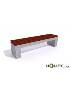 Bank-aus-Holz-und-Beton-ohne-Rückenlehne-h319_144