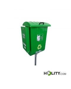 Hundetoilette - Abfallbehälter mit Beutelspender h32606