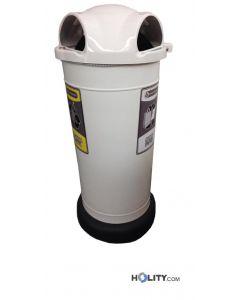 Recycling-Station-mit-Deckel-mit-3-Knopflöchern-h32617