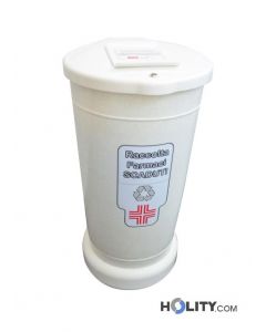 Behälter für abgelaufene Medikamente, 105 Liter, Betonsockel - h32624