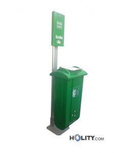 Hundetoilette mit Kotbeutelspender h32640