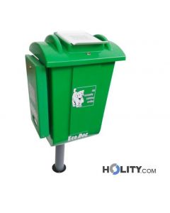 Hundetoilette - Abfallbehälter mit Beutelspender h326_46