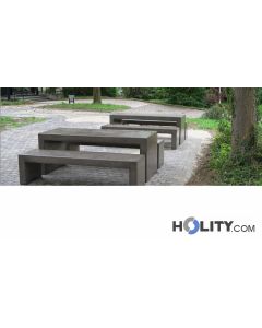Picknick-Tisch-aus-Beton-für-öffentliche-Plätze-h33822
