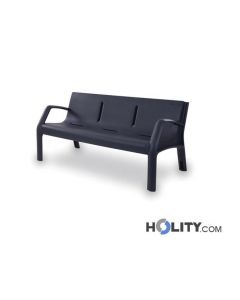 Plastiksitzbank als Stadtmobiliar h35058