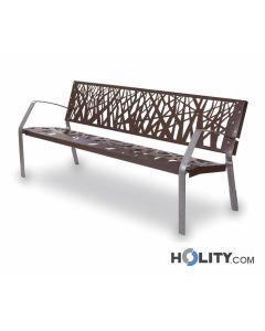 Metallsitzbank für Aussenbereiche h35080