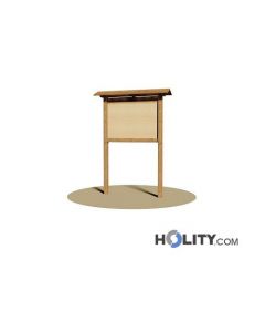 Werbe-/Infotafel aus Holz für Waldwege, Bergpfade h350_176