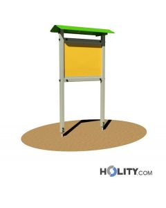 Werbe-/Infotafel aus Aluminium für Parkanlagen h350_177