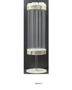 Eiswaffelhalter-6-Rohre-mit-Aluminium-Drehfuß-h41206