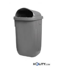 Mülleimer für Außenbereich, Fassungsvermögen 50 Liter h42414