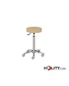 Hocker für Arztpraxis aus Edelstahl h448_88