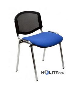  Besprechungsstuhl-mit-verchromtem-Gestell-und-Design-Rückenlehne-h44923