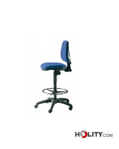 Hocker für Arztpraxis mit Rückenlehne h449_64