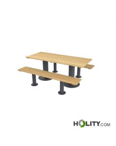 Rechteckiger-Picknicktisch-mit-Bänken,-8-Sitzplätze-h463_18