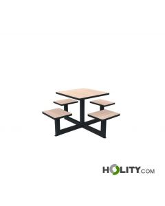 Picknicktisch-mit-Sitzflächen,-4-Sitzplätze-h463_23