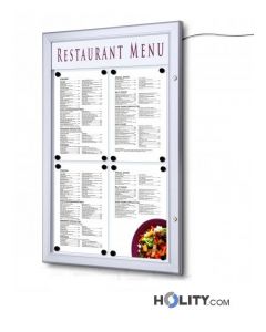 Menütafel mit LED für Restaurant h468_04