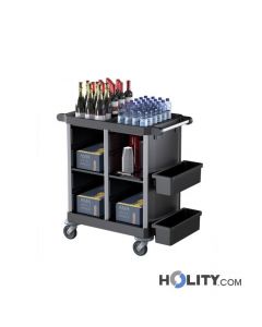 Minibarwagen mit Behältern h489_35