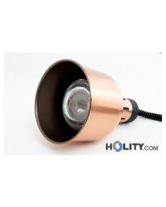 Bronzefarbene Profi Wärmelampe mit Pendelhubsystem h504_07