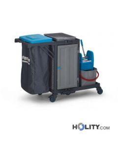 Reinigungswagen mit kleinem Schrank h504_31