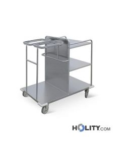 Wäschewagen aus Edelstahl für Krankenhaus h564_28