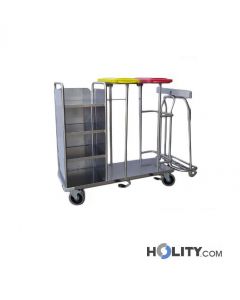 Wäschewagen aus Edelstahl für Krankenhaus h564_47