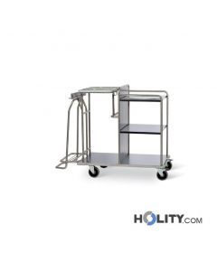 Wäschewagen aus Edelstahl für Krankenhaus h564_50
