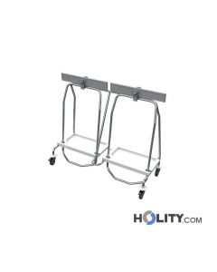 Wäschewagen aus Edelstahl für Krankenhaus h564_52
