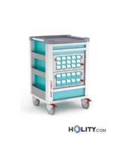 Medikamentenwagen mit 25 Fächern für Kliniken h619_18