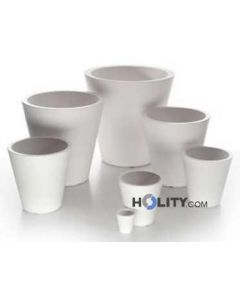 Vase aus Polyethylen h6432 weiß