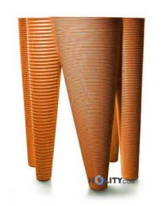 Vase aus Polyethylen h6437 orange