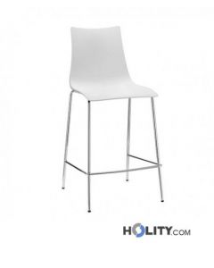 Barhocker mit recycelbarer Kunststoffschale h74179