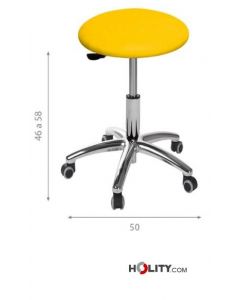 Medizinischer-Rundhocker-Aluminiumfuß-h904_14
