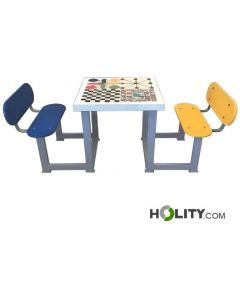 Multispieltisch-und-2 Bänke-mit-Rückenlehnen-für-Außenbereich-h939_44