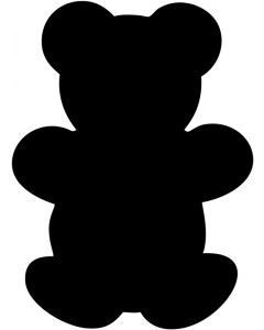 Selbstklebende-Tafel-in-Bärenform-h14847