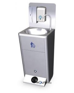 Mobiles Handwaschbecken aus Edelstahl h21848