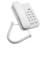 Weißes Hotelzimmer-Telefon h438_238