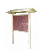 Werbe-/Infotafel aus Holz h109193