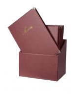 Kunstleder-Menübox-h14890