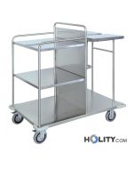 Wäschewagen aus Edelstahl für Krankenhaus h5520