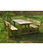 Picknick Tisch inkl. Bänke mit Holzlatten h109219