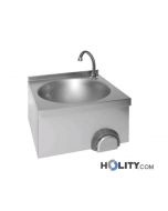 Waschbecken aus Edelstahl h29411