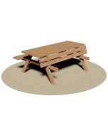Set Picknick Tisch mit klappbaren Bänken h35020