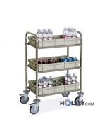 Minibar-Auffüllwagen mit 3 Ablageflächen h2278