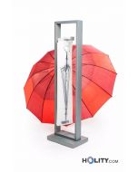 Aufsteller aus Edelstahl für Regenschirmbeutel h35802