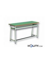 Schulbank-Zweisitzer-mit-Fußstütze-Höhe-64 cm-h17212