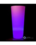 LED-Vase mit mehrfarbigem Licht h10402