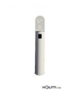 Wandaschenbecher aus verz. und lackiertem Stahl h109_278