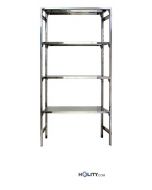 Regale-AISI304-Edelstahl-4-glatte-Böden-105x40xh180-cm-h11121